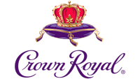 crown royal logo on a purple background